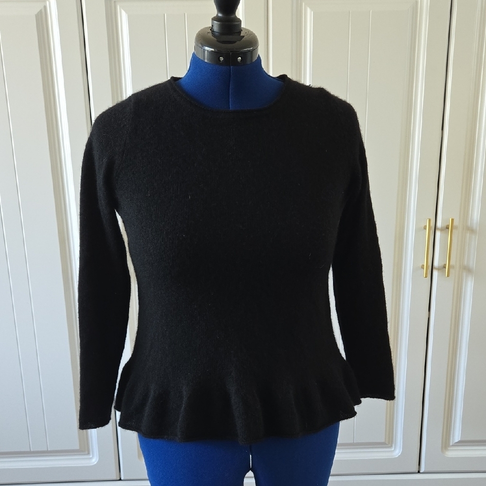 Barneys New York Black Cashmere Sweater